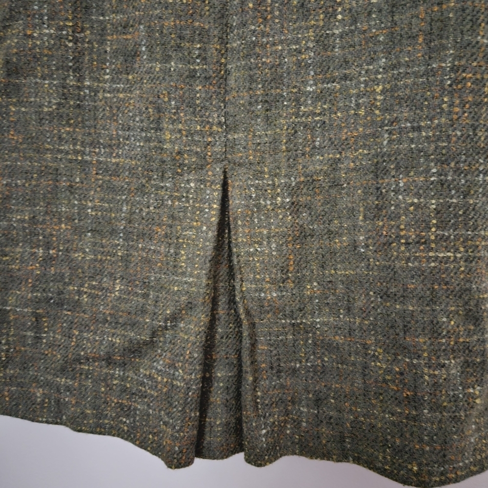 Loft Skirt Wool Green Business Casual Neutral - Picture 2 of 9